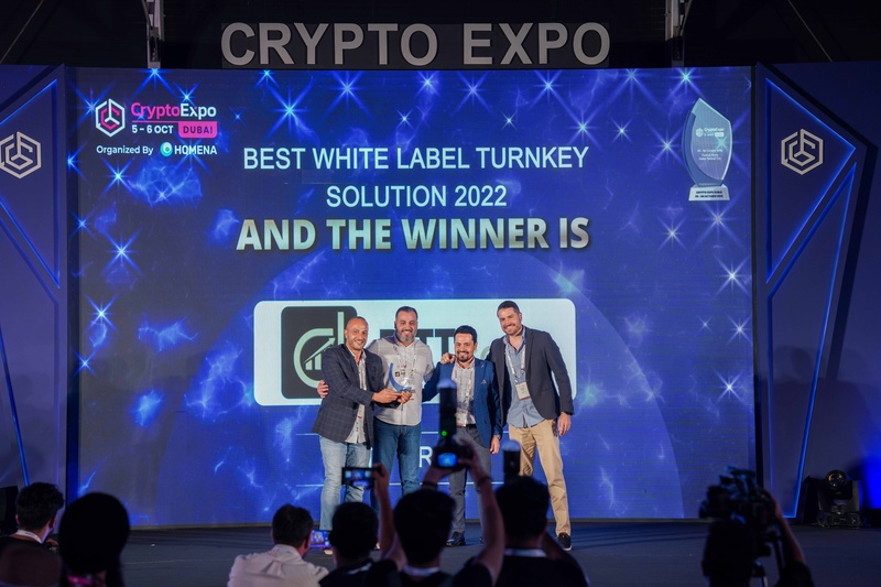 DTT coins Wins “Best White Label Solution 2022” at Crypto Expo Dubai 2022